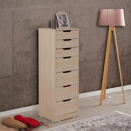 Hanah Home Flow - Oak Cómoda de 7 Cajones